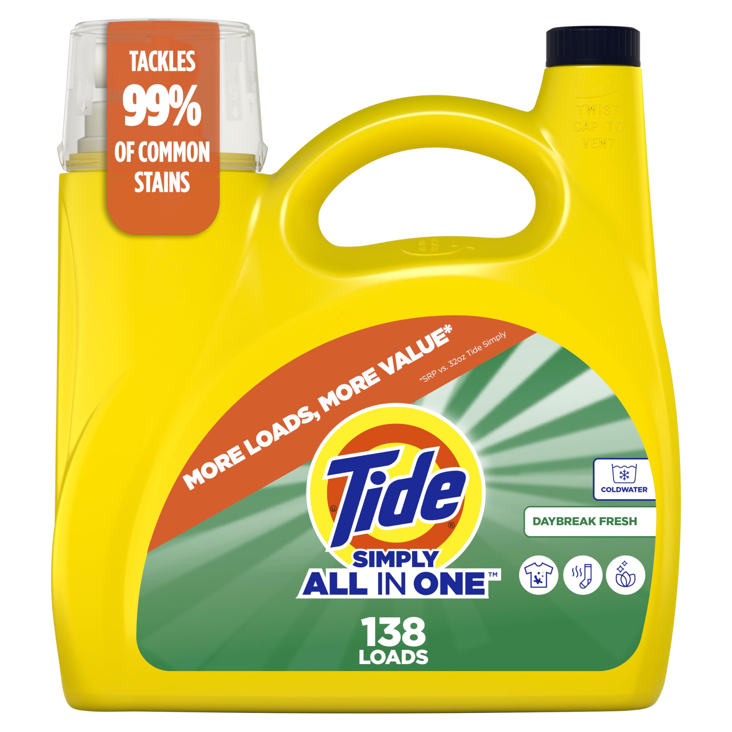 Buy now Tide Simply All-In-One Liquid Laundry Detergent, Refreshing Breeze Scent, 6 Loads, 10 fl oz Model B0DPGH8KKD at indiglob india