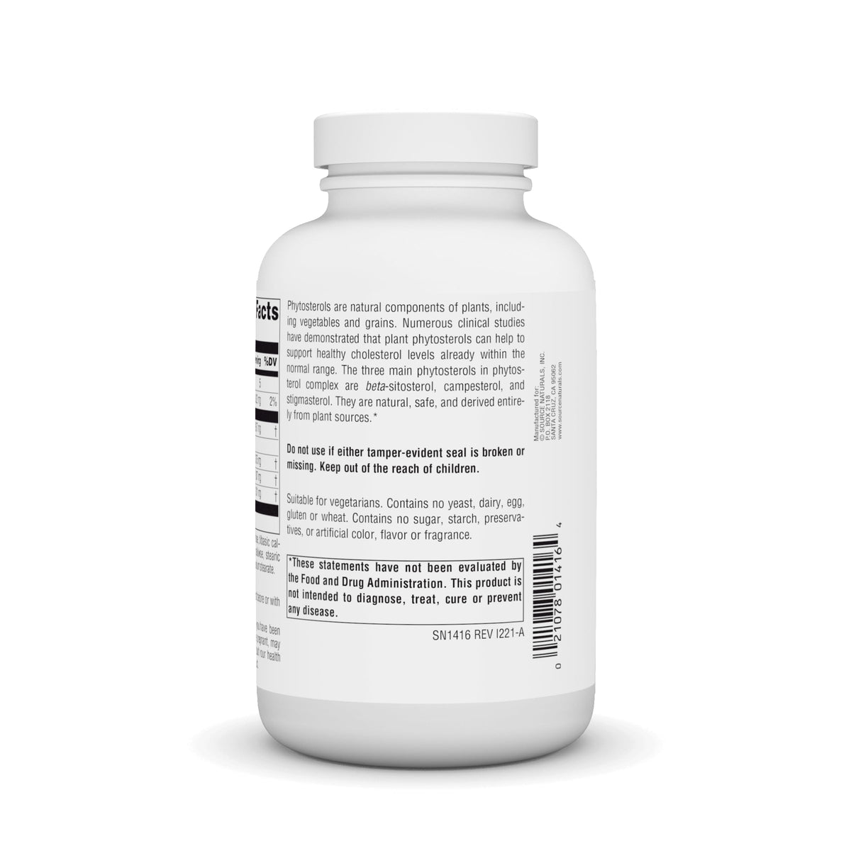 Source Naturals Mega Strength Beta Sitosterol 375mg - 120 Tablets