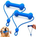 Dual-Action Canine Dental Prop, Dog Dental Chew Toy for Easier Teeth Brushing, Premium Pet Oral Care Accessory Perfect for Small Medium and Large Size Dogs (2PCS)