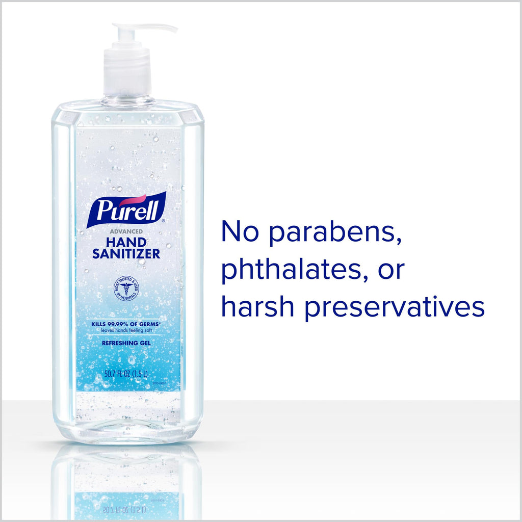 Purell Hand Sanitizer Refreshing Gel Pump Bottle, 1ct x 1.5 Liter - 5015-04