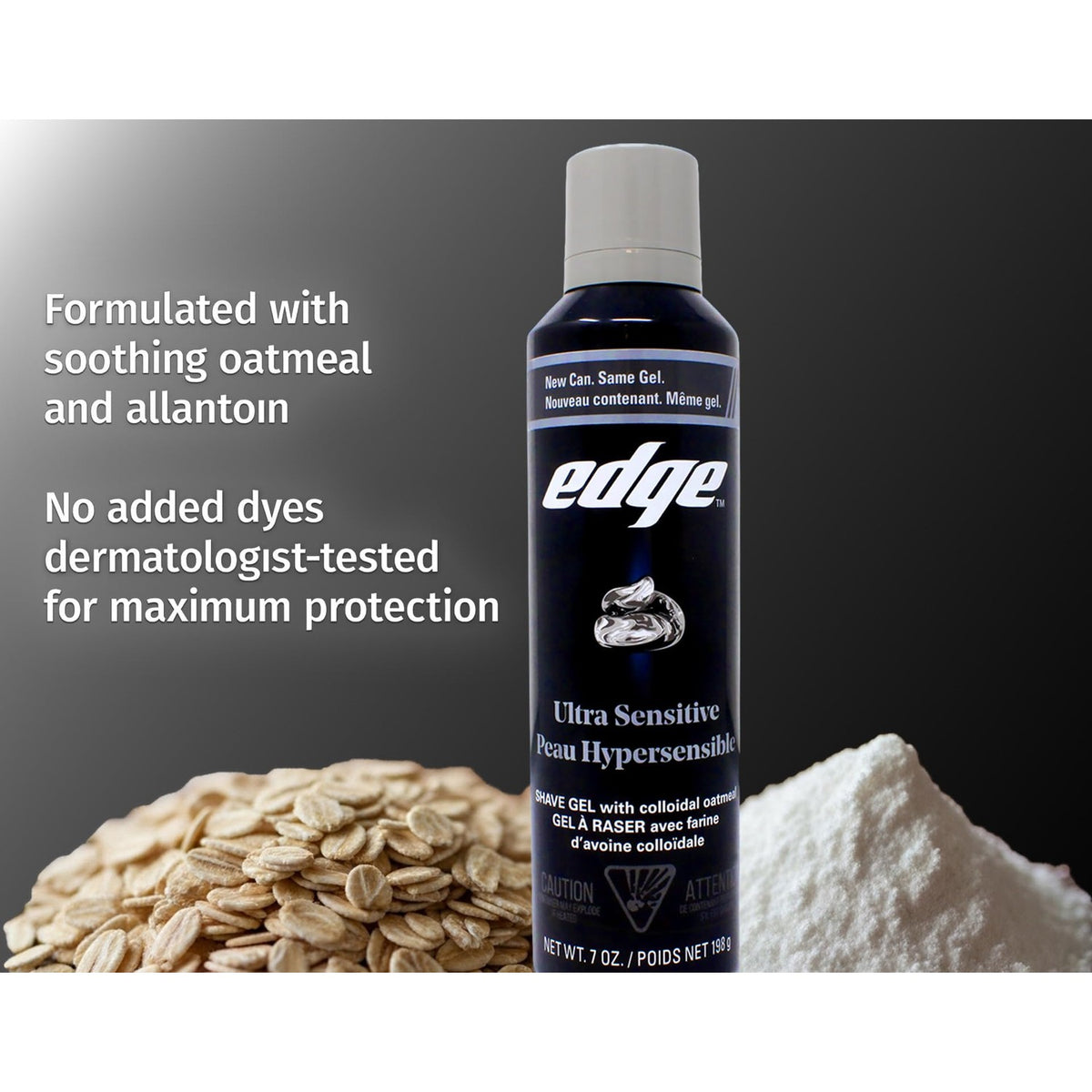 Edge Shave Gel Ultra Sensitive, Fragrance Free 7 oz ( Pack of 4)