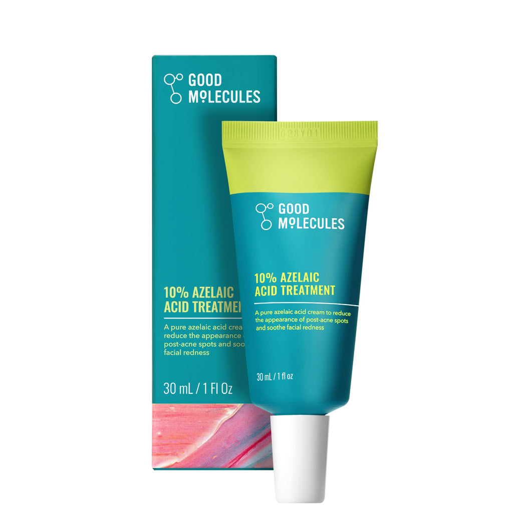 Good Molecules 10% Azelaic Acid Treatment for Face – Blurs Facial Redness & Evens Skin Tone – Brightens the Look of Dark Spots & Refines Texture – Vegan & Fragrance-Free Skincare (30ml / 1.01 fl oz.)
