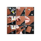 Qfun 120Pcs 12mm Metal Snap Button Fastener Kit with Setter Tools & Hammer