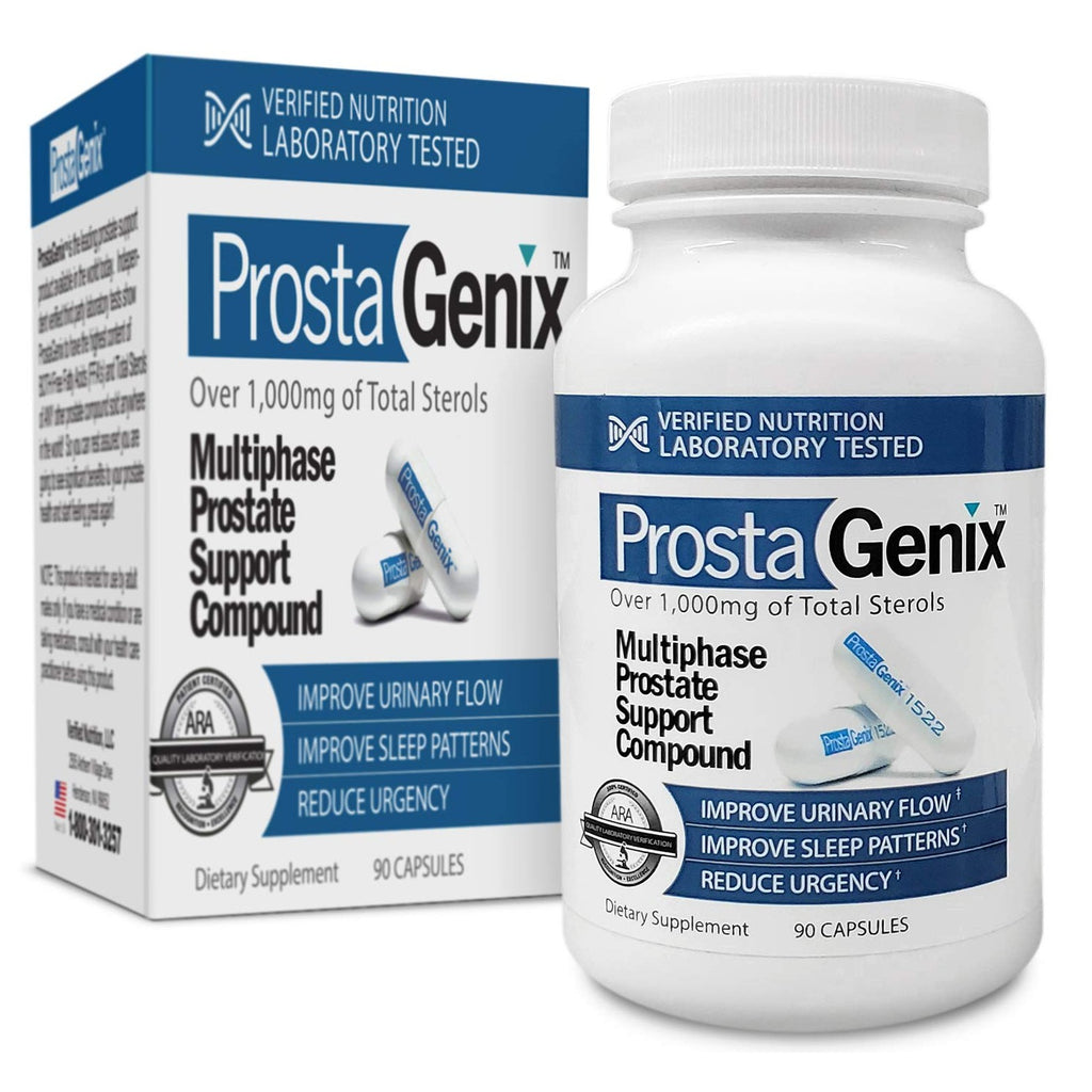ProstaGenix Multiphase Prostate Supplement Capsule - 3 Bottles - Over 1 Million Sold - End Nighttime Bathroom Trips, Urgency, Frequent Urination.