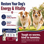 7-Way Dewormer for Dogs, Wormer for Tapeworms, Roundworms & Hookworms in Large Medium Dogs & Puppies (Over 10 lbs), with Praziquantel & Pyrantel Pamoate, 16 Tablets