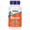 Buy now Now Foods Boron 3mg 100 Caps at indiglob india