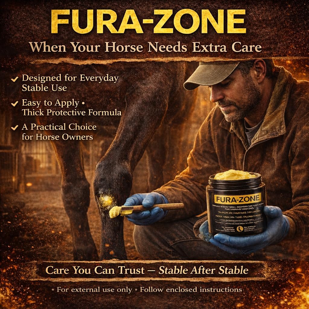 Equine Topical Care Ointment for Horses, Nitrofurazone, 1 lb