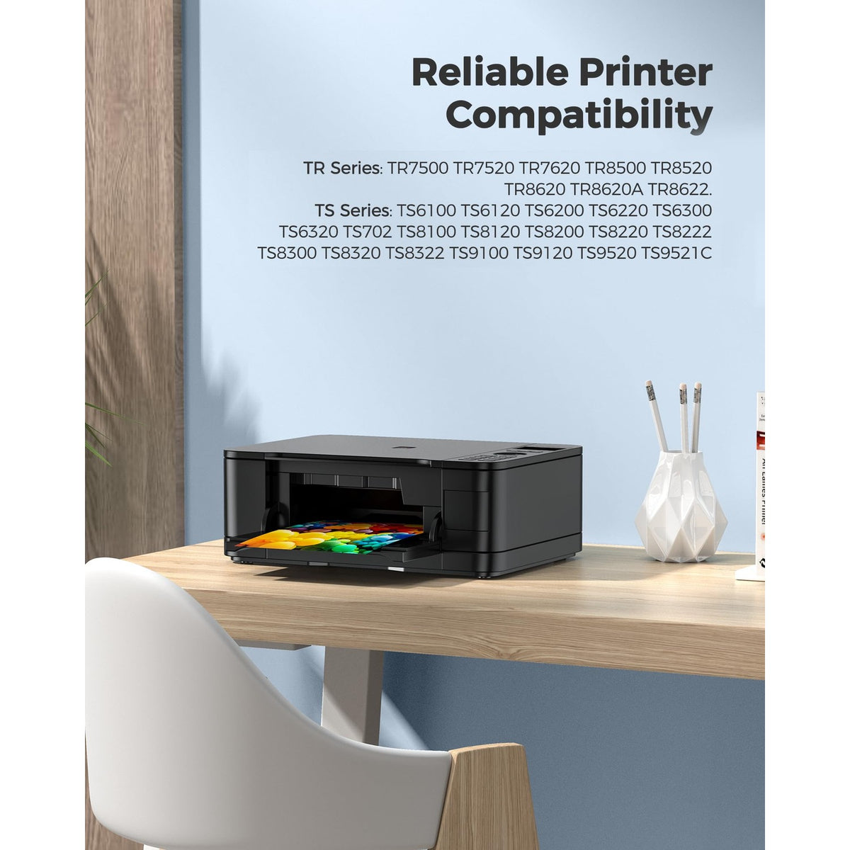 PGI-280XXL/CLI-281XXL Compatible Ink Cartridge Replacement for Canon Ink 280 and 281 Cartridge High Yield Use to PIXMA TR7520 TR8520 TR8500 TR8600 TR8620 TS6120 TS6220 TS9120 (5 Value Pack)