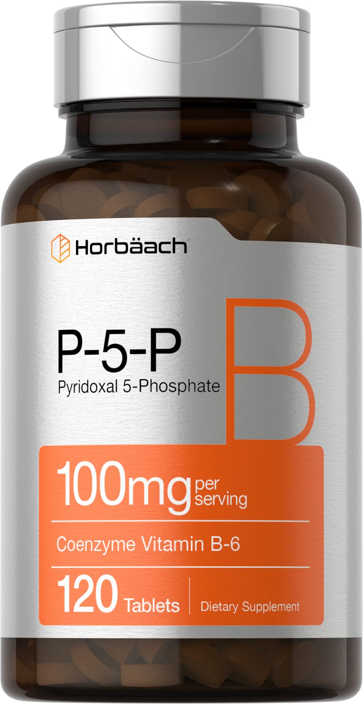 Horbäach P5P Activated Vitamin B6 100mg | 120 Vegetarian Tablets