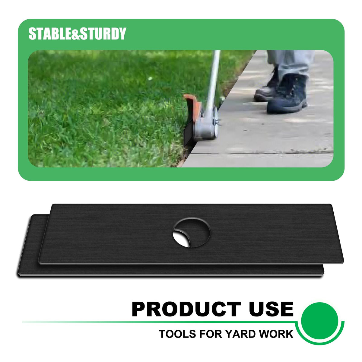 6Pack Edger Blades 8X2 Hole Diameter 1" Eco Edger Blade Replacement for Ryobi 613223, Echo 720-237-001, Stihl 4133-713-4101, Maruyama 216062. Green Machine 237001