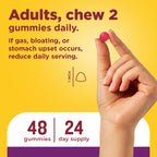 Nature Made Triple-Action Biotics, Prebiotic Fiber Gummies, 48 Gummies | Digestive Probiotics for Women and Men, Gut and Immune Health Support, Vegetarian, Raspberry Lemon Flavor, 24 Day Supply