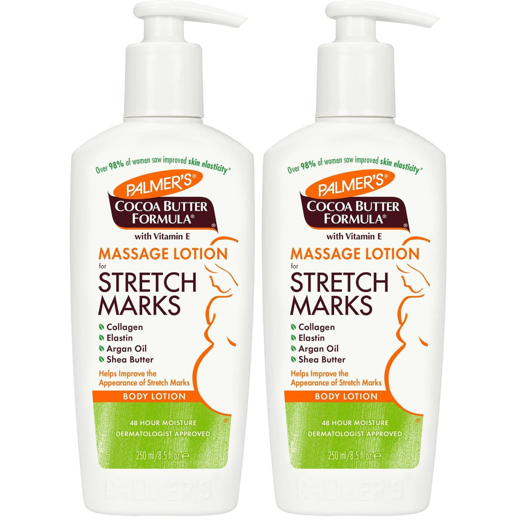 Buy now Palmer's Cocoa Butter Formula Massage Lotion For Stretch Marks, Pregnancy Skin Care, Belly Cream with Collagen, Elastin, Argan OIl and Shea Butter, 8.5 Ounces at indiglob india