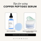 Asterwood Copper Peptides Serum for Face, GHK-Cu Peptide w/Hyaluronic Acid | Topical GHK-Cu with HA, Anti-Aging, Hydrating & Collagen Boosting, Cruelty-Free, 1 Fl Oz