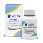 VSL #3® High-Potency Probiotic Medical Food, Dietary Management of IBS & UC | 112.5 Billion CFU, Clinically Researched, 8 Live Probiotic Strains, Refrigerated, For Men & Women, 3-Pack (180 Capsules)