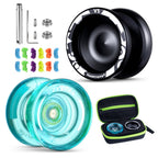 Buy now MAGICYOYO K2 Plus Crystal Orange Yoyo, Professional Fingerspin Trick Yo Yo for Kids/Adults, Responsive Yo-yo for Beginner, Replacement Unresponsive Bearing with 6 Yo yo Strings+Bearing Remover at indiglob india