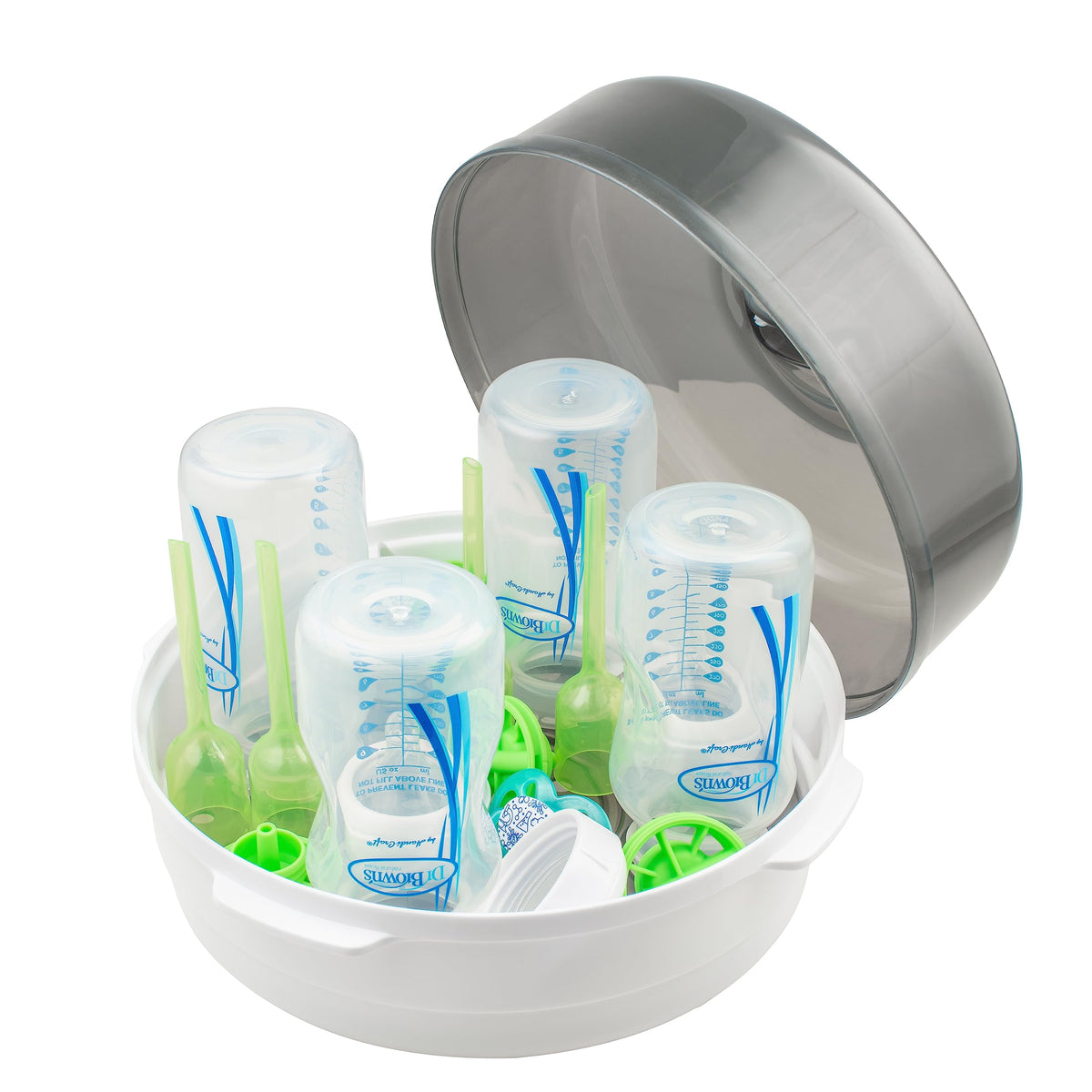 Dr. Brown's Microwave Steam Sterilizer for Baby Bottles and Essentials