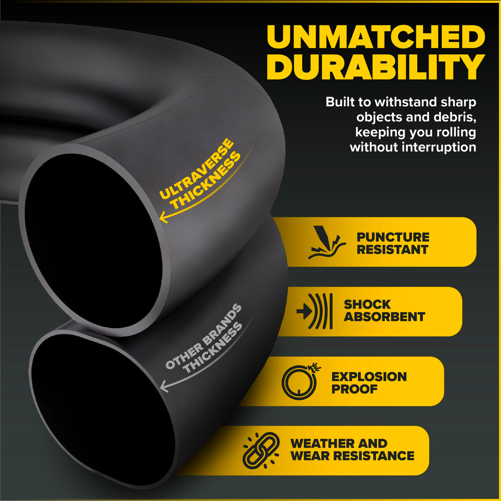 Ultraverse 700x35-43c Bike Inner Tube, 37mm Schrader Valve, 2 Pack