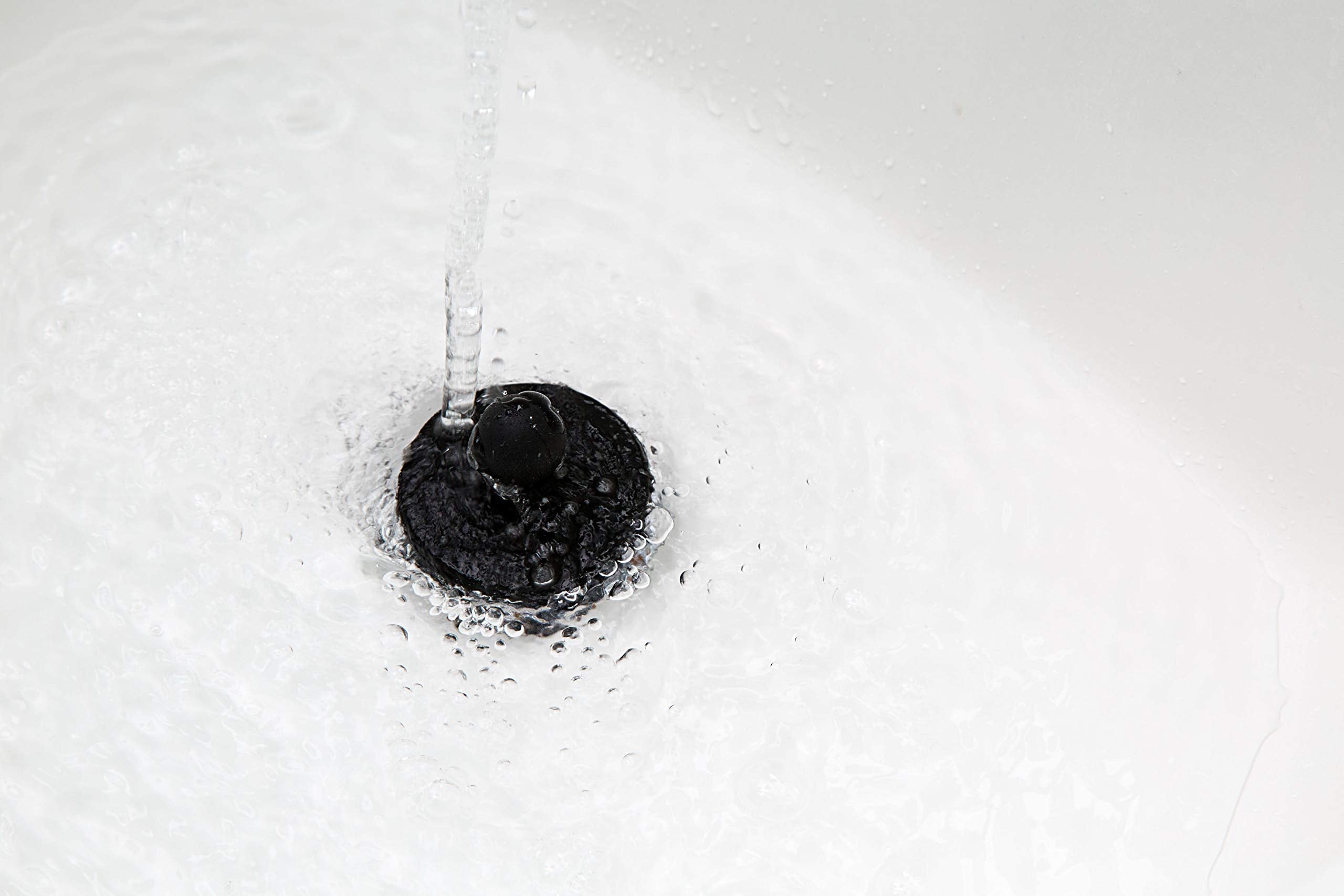 Buy now StopShroom Tub 2 Pack Universal Stopper for Bathtub and Bathroom Sink Drains, Black Plug 2pk, 2 Count at indiglob india
