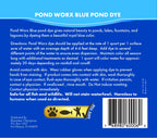 Pond Worx Blue Lake and Pond Dye - 4X Concentrated Liquid Pond Colorant - Treats up to 1 Acre - 1 Quart