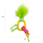 Catstages Dental Pineapple Teether – Chew Toy for Cats and Kittens – Textured Fabric and Mesh – Coated in Catnip Oil – Supports Teething Relief