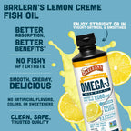 Barleans Fish Omega Swirl Lemon Zest, 16 OZ