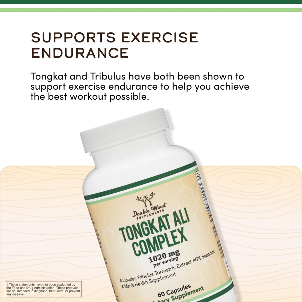 Tongkat Ali 1,020mg, 200:1, Hormone Support For Men + Women, 60 Capsules | Mood, Performance + Testosterone Booster for Men + Women, Eurycoma Longifolia Root, Longjack Tongkat Ali, Third-Party Tested