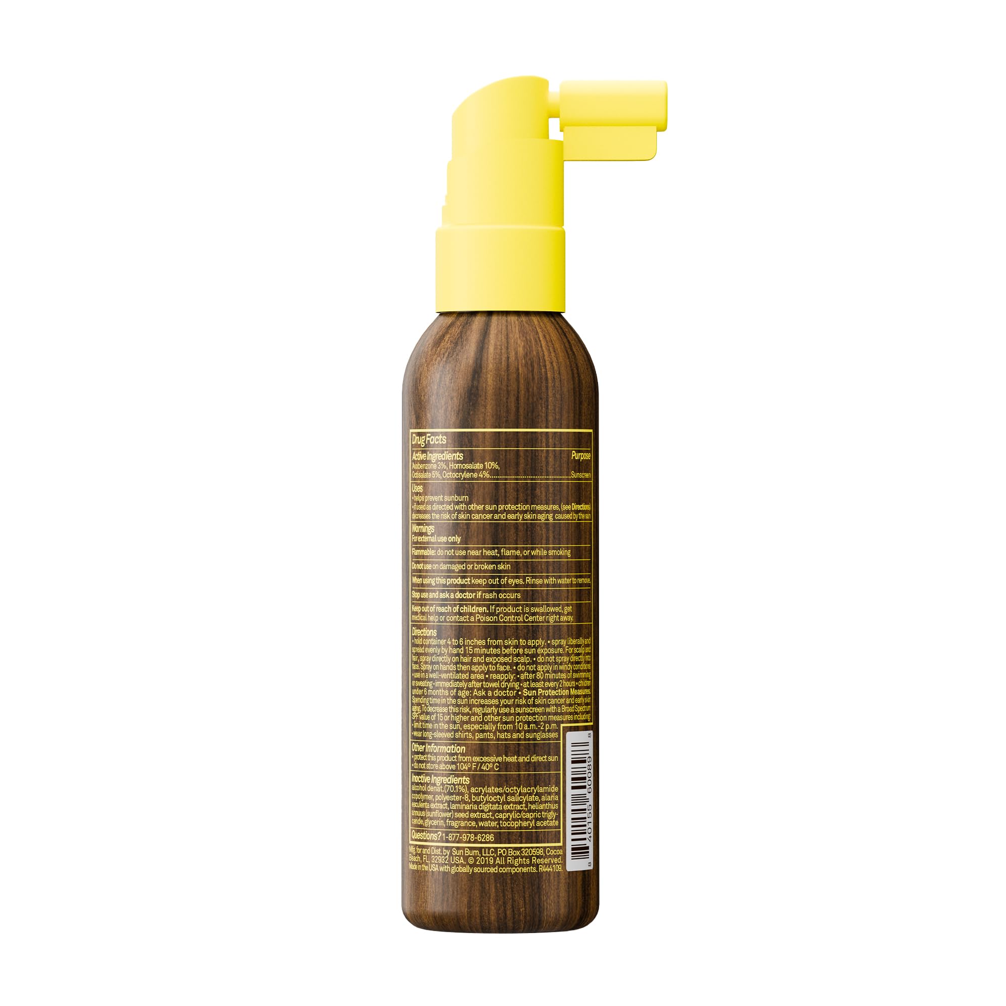 Sun Bum SPF 30 Sunscreen Scalp and Hair Mist Spray - 2 oz | Broad Spectrum with Vitamin E, Vegan, Hawaii Act 104 Compliant (Made without Octinoxate & Oxybenzone)
