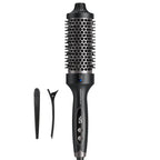 Wavytalk Thermal Brush Blowout Boost Grande 1.77″ Big Bouncy Blowout Waves | Negative Ion Technology, Tourmaline Ceramic, 5 Temperature Settings Dual Voltage, Less Damage, Black