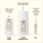 Sun Bum SPF 30 Mineral Sunscreen Lip Balm - 0.15 oz Stick | Zinc Based Broade Spectrum Lip Protection with Vitamin E, Hawaii Act 104 Compliant (Without Octinoxate & Oxybenzone)