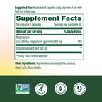 MegaFood Magnesium Glycinate 500mg, Normal Sleep & Stress, 120 Capsules | Chelated Magnesium Supplement, 60mg Elemental Magnesium, Gentle on the Stomach, Normal Sleep and Stress Support, 60 Servings