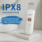 GUGUG Waterproof Skin Scrubber 4-in-1 Facial Spatula Pore Cleaner for Face | Blackhead remover with 4 modes,rounded stainless steel head,10-minute auto-off,Type-C charging and 2 silicone attachments.