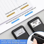 Desktop Office Stapler with 2000 Staples: IMLIKE Half Strip Desk Staplers, take 26/6 Staples 25 Sheets Capacity, Staple Remover, Non-Slip Base, Black, 2-Pack