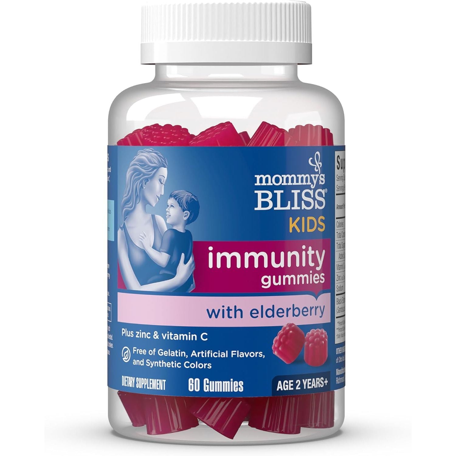 Buy now Mommy's Bliss Kids Elderberry Gummies, Supports Immunity with Black Elderberry, Zinc & Vitamin C, Gluten Free & Vegan, Age 2 Years+ (60 Count) 60 Count (Pack of 1) Kids Elderberry Gummies at indiglob india
