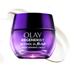 Buy now Olay Retinol Night Cream for Women, MAX, Anti-Aging Face Mousturizer, Fragrance-Free, Non Greasy - Anti-Wrinkle, Smooth Fine Lines, Hydrating Skin Care - Triple Collagen Cream, Niacinamide, 1.7oz at indiglob india