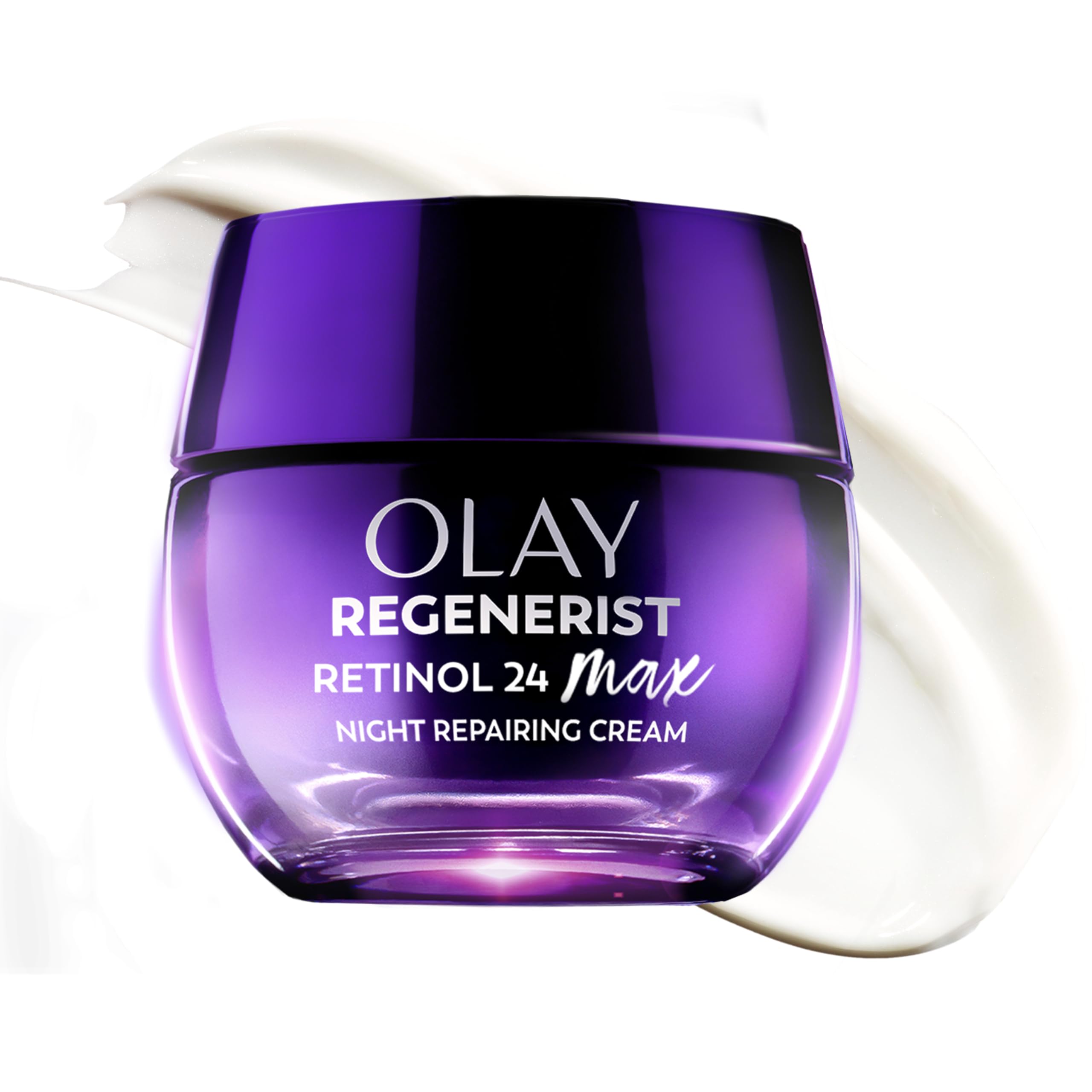 Buy now Olay Retinol Night Cream for Women, MAX, Anti-Aging Face Mousturizer, Fragrance-Free, Non Greasy - Anti-Wrinkle, Smooth Fine Lines, Hydrating Skin Care - Triple Collagen Cream, Niacinamide, 1.7oz at indiglob india