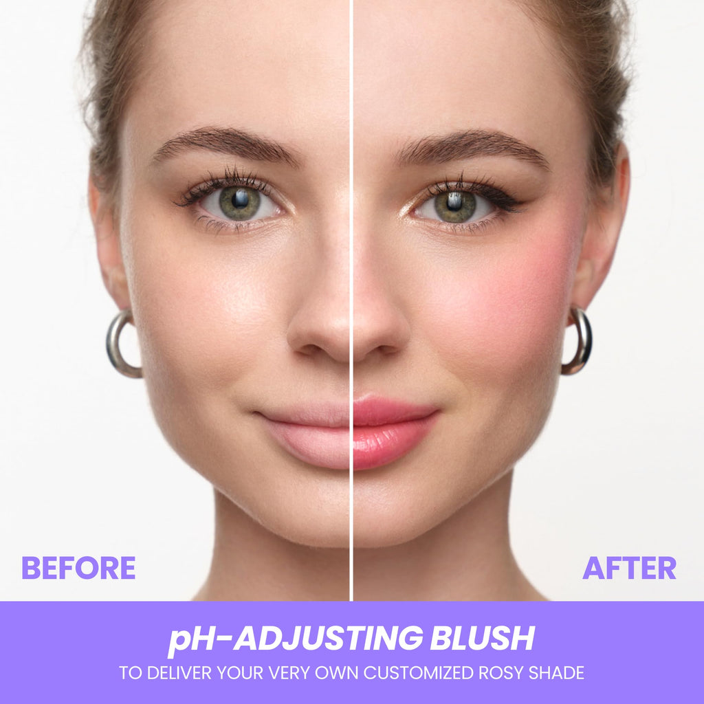 Wonderskin Cream Blush Stick pH-Activated - pHlush Stick, Blush for Cheeks | pH-activated blush stick that color adapts to your skin for a natural-looking flush on cheeks and lips.