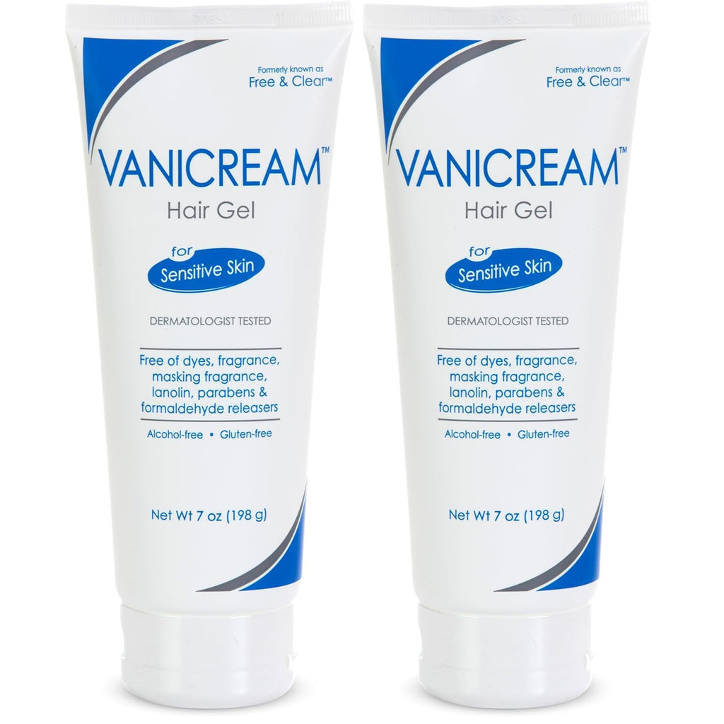 Vanicream Hair Gel, 7 Oz, Formulated without Common Irritants for Sensitive Skin, Styling Gel with Firm Hold & Non-Greasy Finish, Helps Control Static & Add Volume, Dermatologist Tested