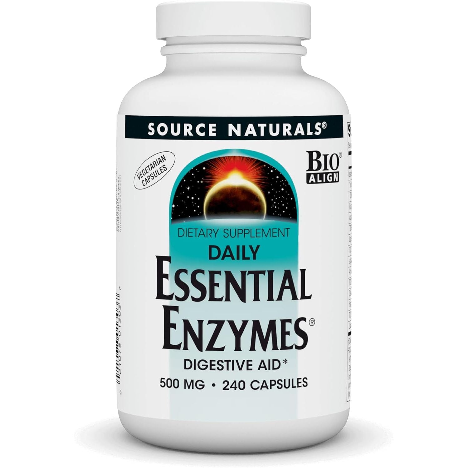 Buy now Source Naturals Essential Enzymes in Vegetarian Capsules, Digestive Aid* 500 Mg - 240 Capsules 240 Count (Pack of 1) Unflavored at indiglob india