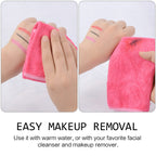 Buy now SINLAND Microfiber Facial Cloths Fast Drying Washcloth 12inch x 12inch Dark Pink 10 pack at indiglob india