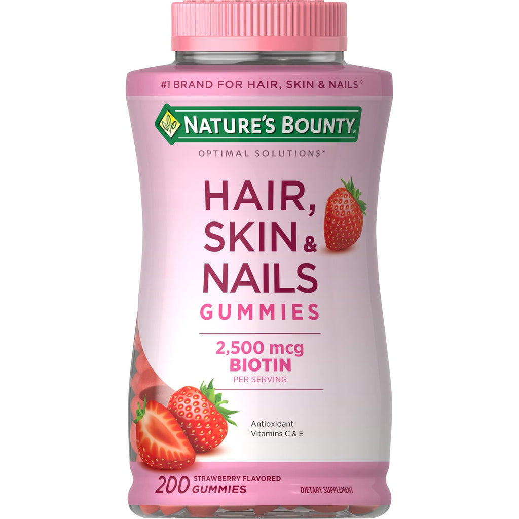 Nature's Bounty Optimal Solutions Hair, Skin & Nails Vitamin Gummies