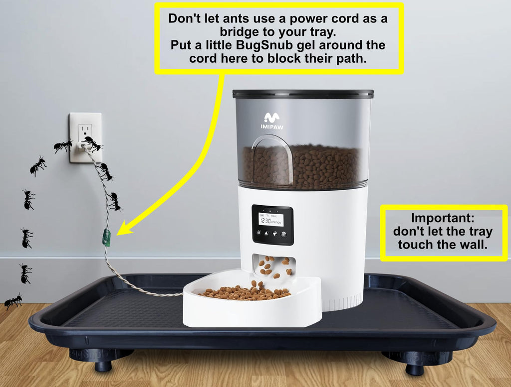 Ant Proof Tray - Waterless, Moat Free Cat and Dog Food Tray for Crawling Pest Free Pet Food Feeding Station. Kitchen Sweets and Trash, Ant Free Platform.