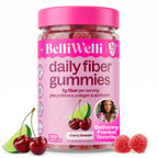 Belli Welli Fiber Gummies for GLP-1 Support - Watermelon - Tapioca Prebiotic Fiber Gummy - Digestive Health & Regularity for Women, Men, Kids - 120CT