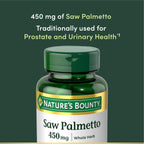 Nature's Bounty Saw Palmetto 450 mg, 100 Capsules