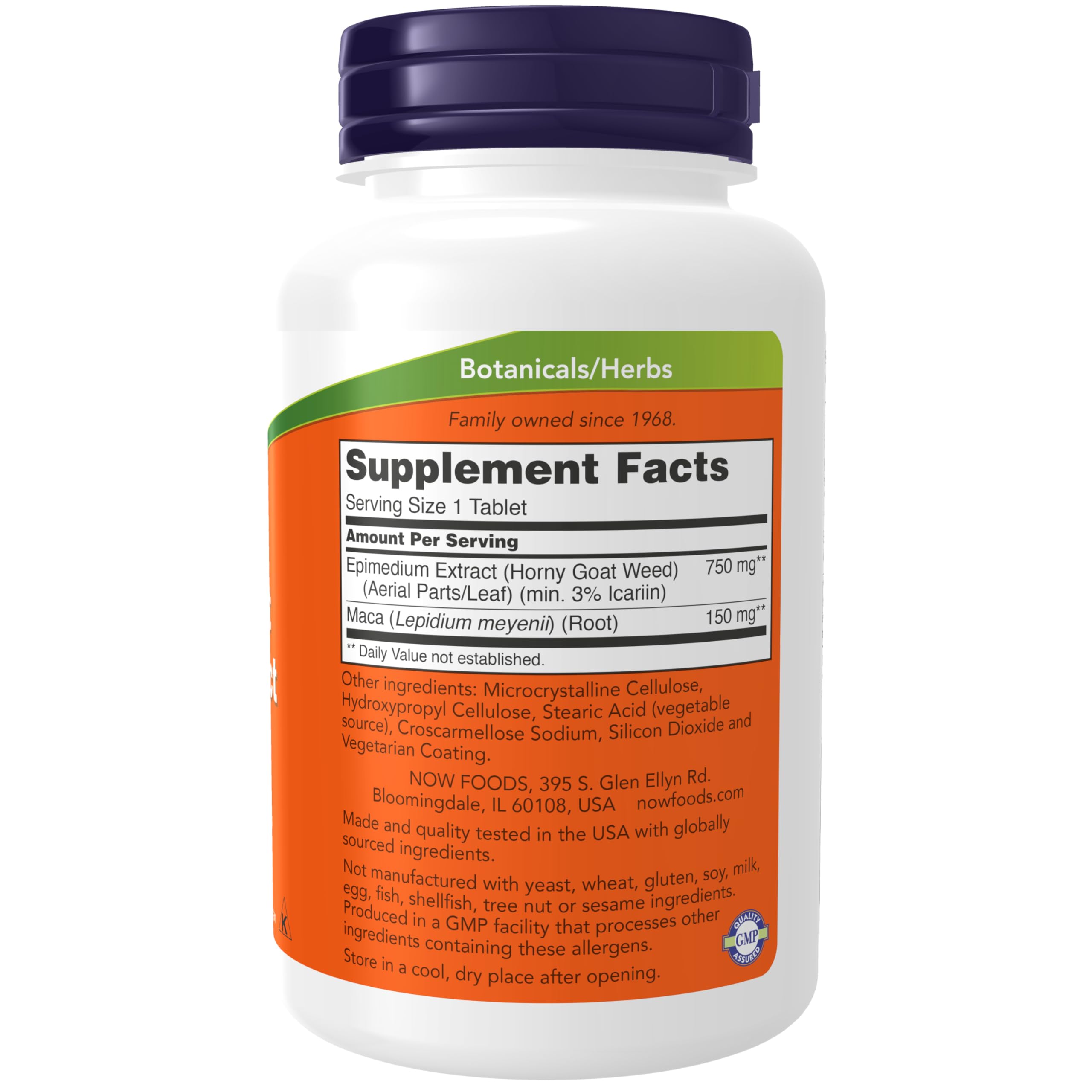 Buy now NOW Supplements, Horny Goat Weed Extract 750 mg Plus 150 mg of Maca Root, Tonifying Herb*, 90 Tablets at indiglob india