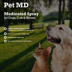 Pet MD Topical Spray for Dogs, Cats, and Horses - 8 oz