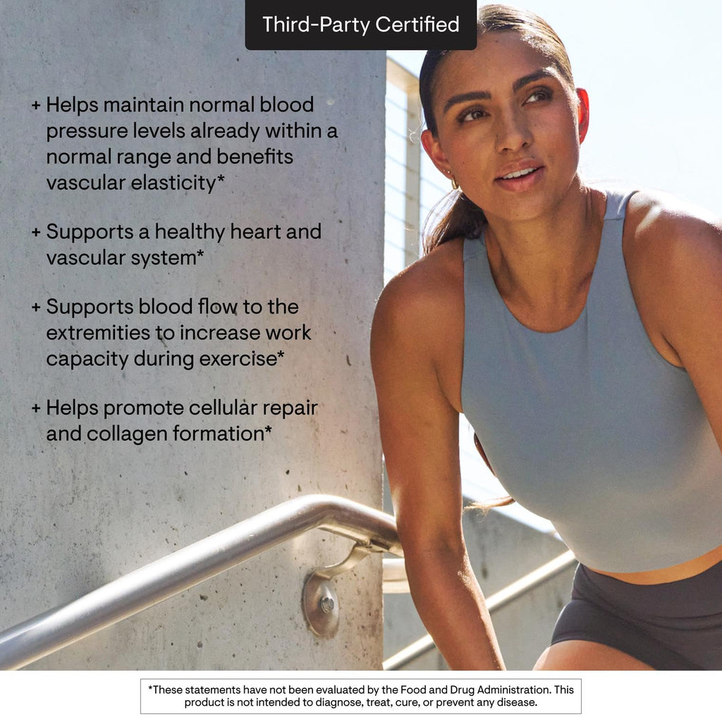 THORNE L-Arginine, Sustained Release Formula, 120 Capsules | Supports Heart Health, Nitric Oxide Production, Exercise Capacity & Optimal Blood Flow*, Gluten-Free, NSF Contents Certified