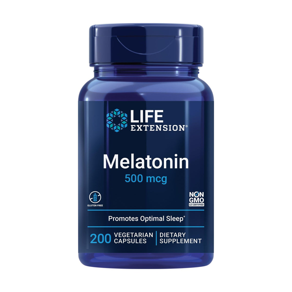 Life Extension Melatonin, 500 mcg, Low Dose, 200 Capsules