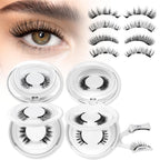 Higu clace Magnetic Eyelashes 4Pairs Magnetic Lashes with Applicator(E)