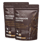 Mushroom Coffee, Instant Mushroom Coffee with Cordyceps, Reishi, King Trumpet, Shiitake, Turkey Tail, Lions Mane for Energy, Focus, Positive Mood & Immune Support (30 Servings)