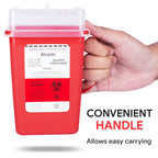 Alcedo Sharps Container 1 Quart (1-Pack) for Home Use & Travel Disposal